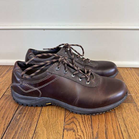 Johnston And Murphy Brown Leather Bowlers Laceup Vibram Sole Men\'s Size 8.5 Shoe main image 4